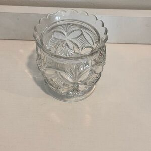 Westmoreland Glass company open sugar bow ELITE PATTERN. VINTAGE